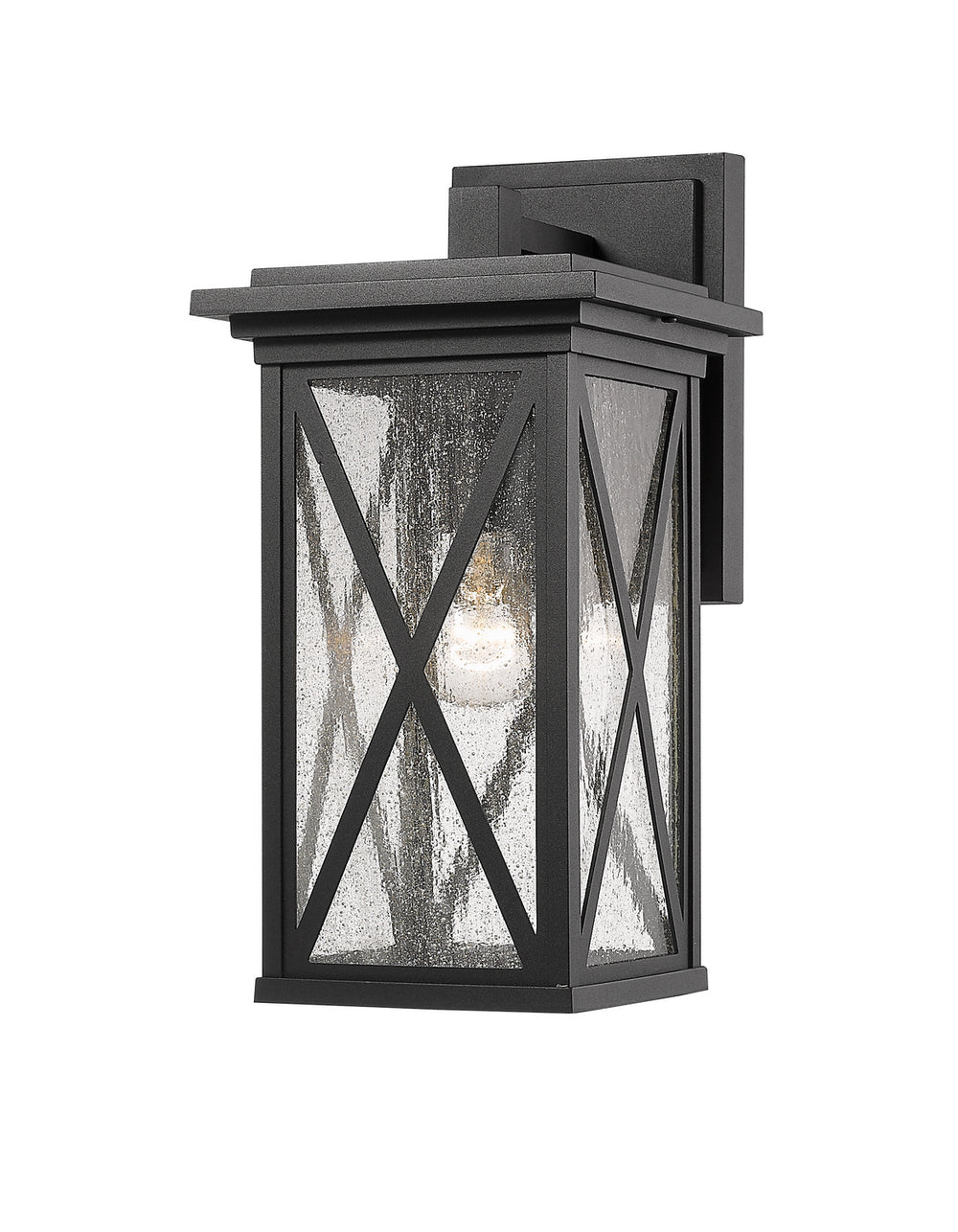 Z-Lite Canada - One Light Outdoor Wall Light - Brookside - Black- Union Lighting Luminaires Decor