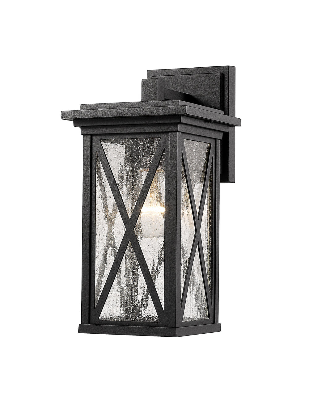 Z-Lite Canada - One Light Outdoor Wall Light - Brookside - Black- Union Lighting Luminaires Decor