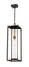 Z-Lite Canada - One Light Outdoor Chain Mount Ceiling Fixture - Dunbroch - Deep Bronze + Outdoor Brass- Union Lighting Luminaires Decor