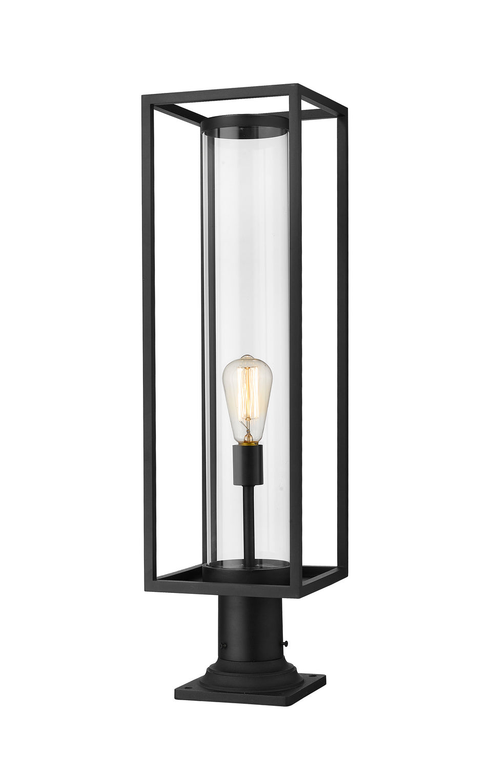 Z-Lite Canada - One Light Outdoor Pier Mounted Fixture - Dunbroch - Black- Union Lighting Luminaires Decor