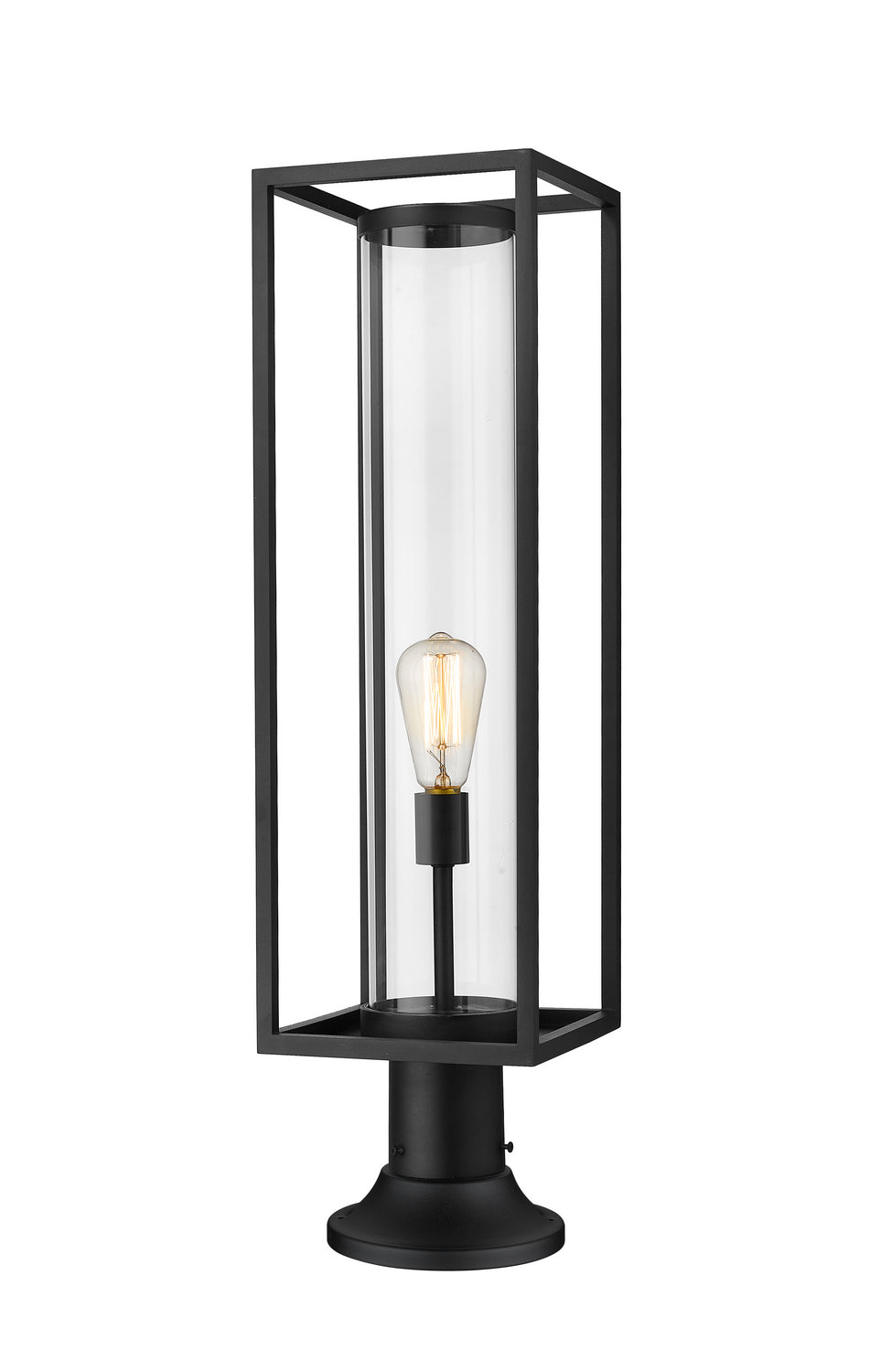 Z-Lite Canada - One Light Outdoor Pier Mounted Fixture - Dunbroch - Black- Union Lighting Luminaires Decor