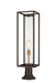 Z-Lite Canada - One Light Outdoor Pier Mounted Fixture - Dunbroch - Deep Bronze + Outdoor Brass- Union Lighting Luminaires Decor