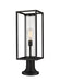 Z-Lite Canada - One Light Outdoor Pier Mounted Fixture - Dunbroch - Black- Union Lighting Luminaires Decor