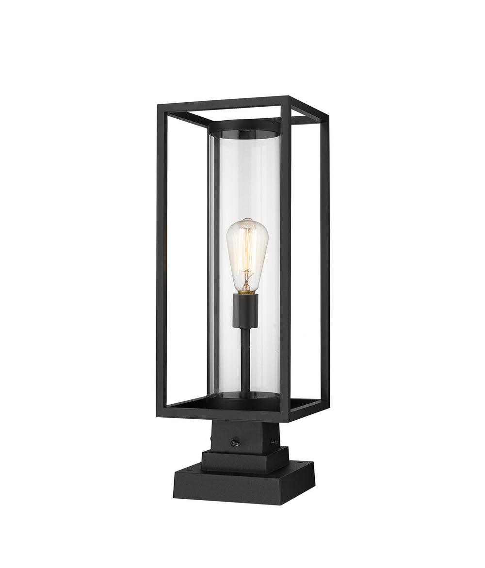 Z-Lite Canada - One Light Outdoor Pier Mounted Fixture - Dunbroch - Black- Union Lighting Luminaires Decor