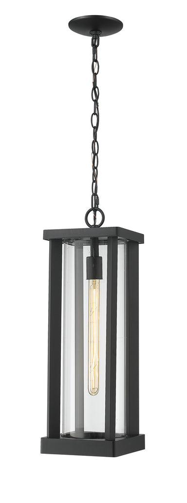 Z-Lite Canada - One Light Outdoor Chain Mount - Glenwood - Black- Union Lighting Luminaires Decor