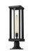 Z-Lite Canada - One Light Outdoor Pier Mounted Fixture - Glenwood - Black- Union Lighting Luminaires Decor