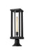 Z-Lite Canada - One Light Outdoor Pier Mounted Fixture - Glenwood - Black- Union Lighting Luminaires Decor