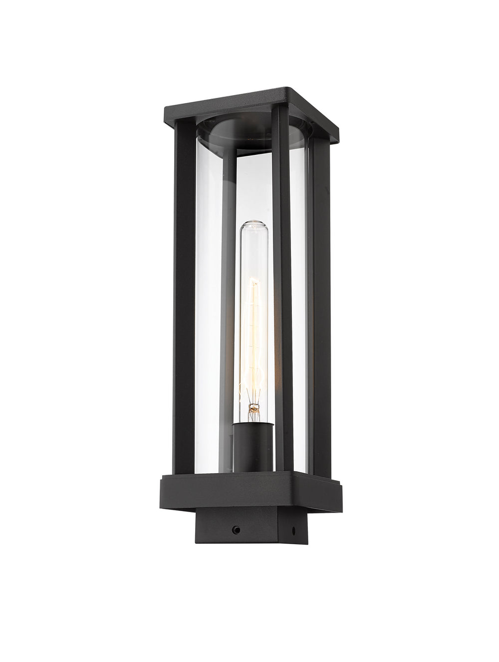 Z-Lite Canada - One Light Outdoor Post Mount Fixture - Glenwood - Black- Union Lighting Luminaires Decor