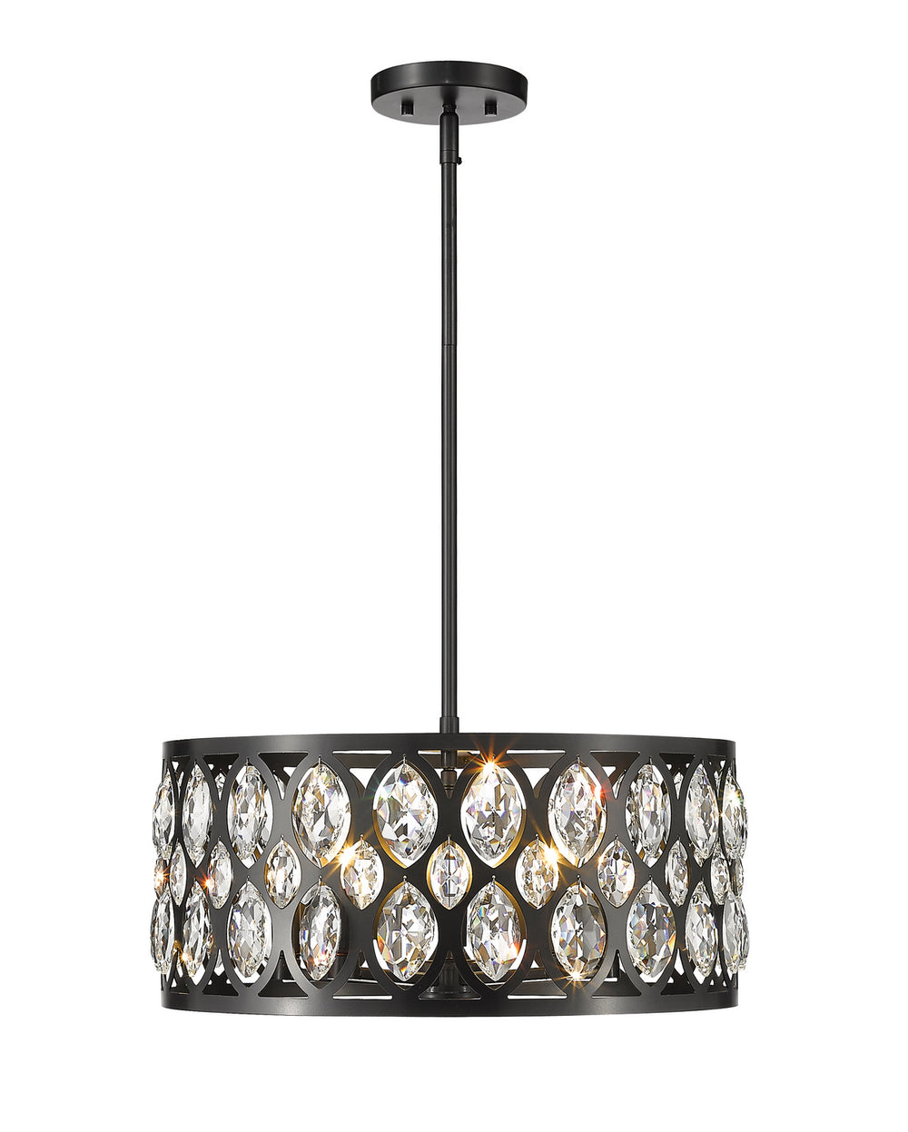 Z-Lite Canada - Five Light Chandelier - Dealey - Matte Black- Union Lighting Luminaires Decor