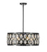 Z-Lite Canada - Six Light Chandelier - Dealey - Matte Black- Union Lighting Luminaires Decor