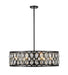 Z-Lite Canada - Eight Light Chandelier - Dealey - Matte Black- Union Lighting Luminaires Decor