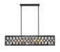Z-Lite Canada - Seven Light Linear Chandelier - Dealey - Matte Black- Union Lighting Luminaires Decor