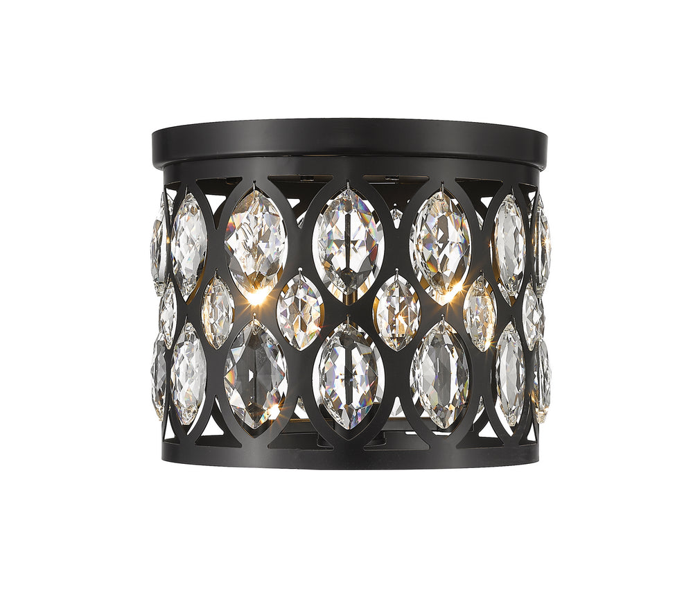 Z-Lite Canada - Three Light Flush Mount - Dealey - Matte Black- Union Lighting Luminaires Decor