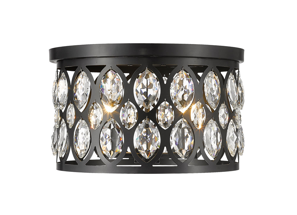 Z-Lite Canada - Four Light Flush Mount - Dealey - Matte Black- Union Lighting Luminaires Decor