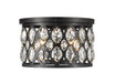 Z-Lite Canada - Four Light Flush Mount - Dealey - Matte Black- Union Lighting Luminaires Decor