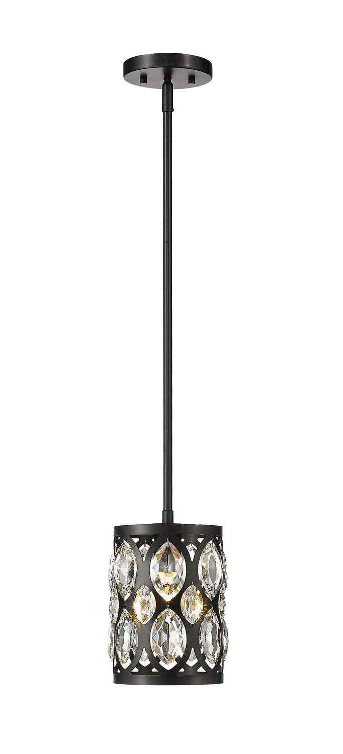 Z-Lite Canada - One Light Pendant - Dealey - Matte Black- Union Lighting Luminaires Decor