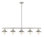 Z-Lite Canada - Five Light Linear Chandelier - Casa - Brushed Nickel- Union Lighting Luminaires Decor