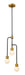 Z-Lite Canada - Three Light Chandelier - Neutra - Matte Black + Foundry Brass- Union Lighting Luminaires Decor