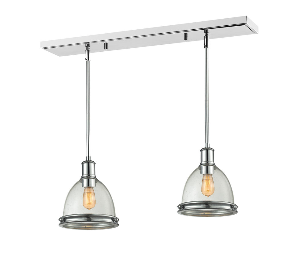 Z-Lite Canada - One Light Linear Chandelier - Mason - Chrome- Union Lighting Luminaires Decor