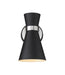 Z-Lite Canada - One Light Wall Sconce - Soriano - Matte Black + Brushed Nickel- Union Lighting Luminaires Decor