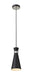 Z-Lite Canada - One Light Pendant - Soriano - Matte Black + Brushed Nickel- Union Lighting Luminaires Decor