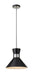 Z-Lite Canada - One Light Pendant - Soriano - Matte Black + Brushed Nickel- Union Lighting Luminaires Decor