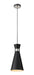 Z-Lite Canada - One Light Pendant - Soriano - Matte Black + Brushed Nickel- Union Lighting Luminaires Decor
