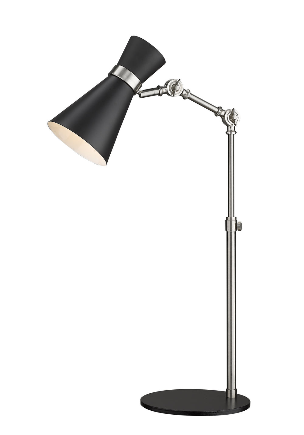 Z-Lite Canada - One Light Table Lamp - Soriano - Matte Black + Brushed Nickel- Union Lighting Luminaires Decor