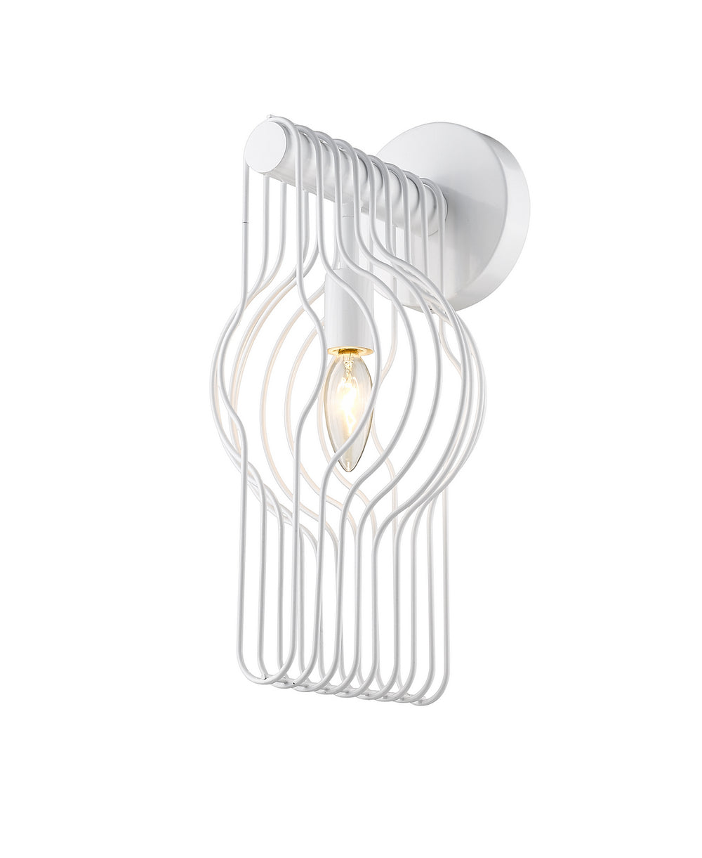 Z-Lite Canada - One Light Wall Sconce - Contour - White- Union Lighting Luminaires Decor