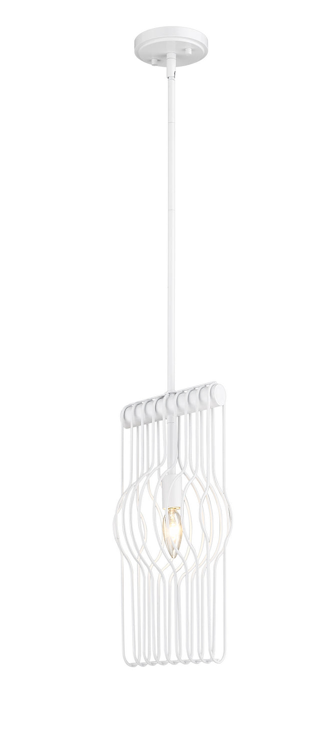 Z-Lite Canada - One Light Pendant - Contour - White- Union Lighting Luminaires Decor