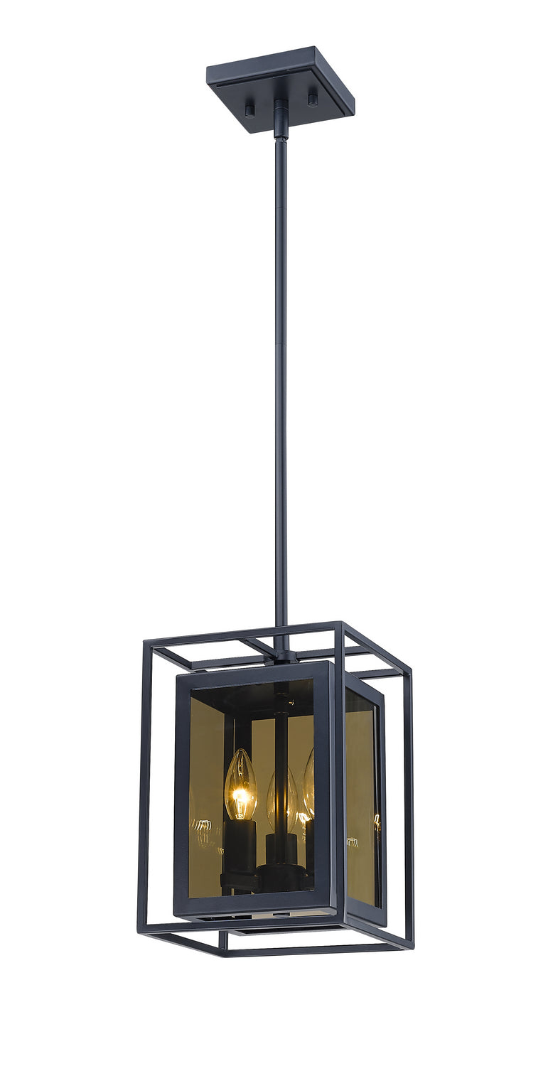 Z-Lite Canada - Three Light Pendant - Infinity - Misty Charcoal- Union Lighting Luminaires Decor