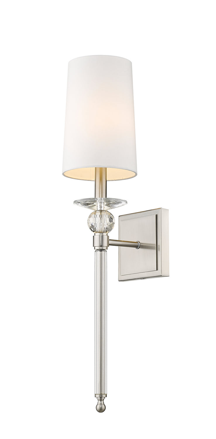 Z-Lite Canada - One Light Wall Sconce - Ava - Brushed Nickel- Union Lighting Luminaires Decor