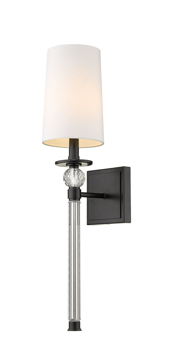 Z-Lite Canada - One Light Wall Sconce - Mia - Matte Black- Union Lighting Luminaires Decor