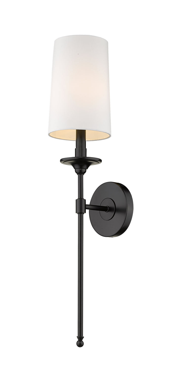 Z-Lite Canada - One Light Wall Sconce - Emily - Matte Black- Union Lighting Luminaires Decor