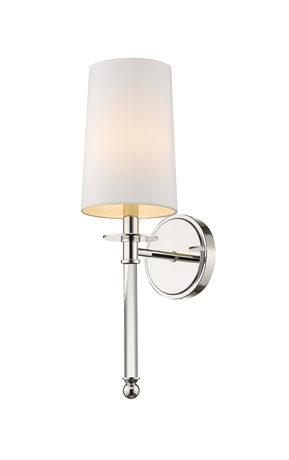 Z-Lite Canada - One Light Wall Sconce - Mila - Polished Nickel- Union Lighting Luminaires Decor