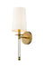 Z-Lite Canada - One Light Wall Sconce - Mila - Rubbed Brass- Union Lighting Luminaires Decor