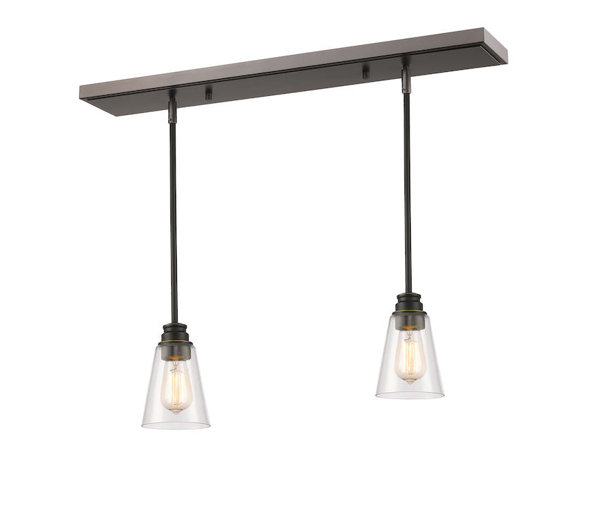 Z-Lite Canada - One Light Linear Chandelier - Annora - Olde Bronze- Union Lighting Luminaires Decor