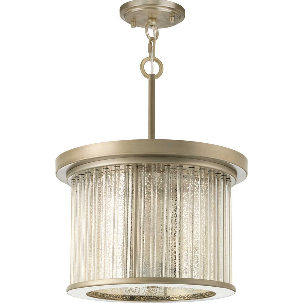 Progress Canada - Three Light Semi Flush Mount - Point Dume-Sequit Point - Antique Nickel- Union Lighting Luminaires Decor