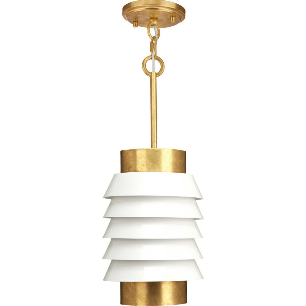 Progress Canada - One Light Pendant - Point Dume-Onshore - Brushed Brass- Union Lighting Luminaires Decor
