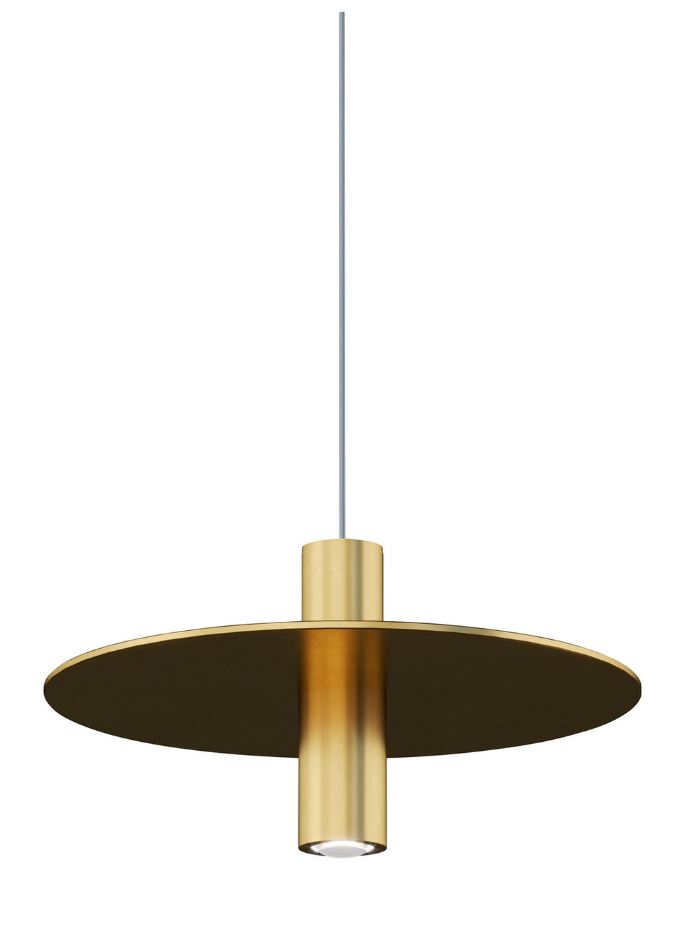 Visual Comfort Modern - LED Pendant - Ponte - Natural Brass- Union Lighting Luminaires Decor