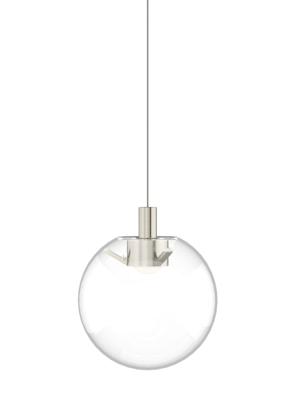 Visual Comfort Modern - LED Pendant - Palona - Satin Nickel- Union Lighting Luminaires Decor