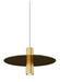 Visual Comfort Modern - LED Pendant - Ponte - Natural Brass- Union Lighting Luminaires Decor