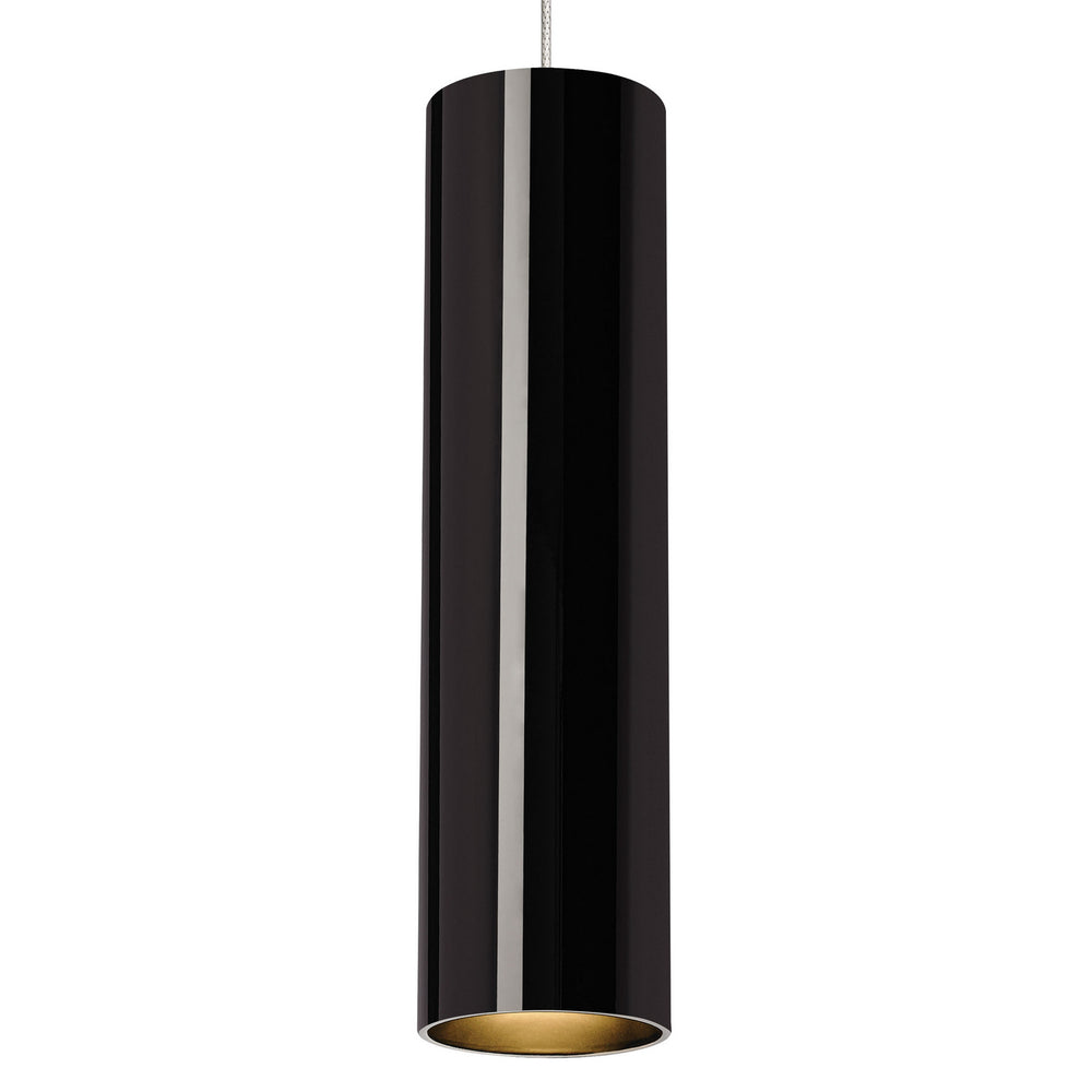 Visual Comfort Modern - One Light Pendant - Piper - Black/Satin Nickel- Union Lighting Luminaires Decor