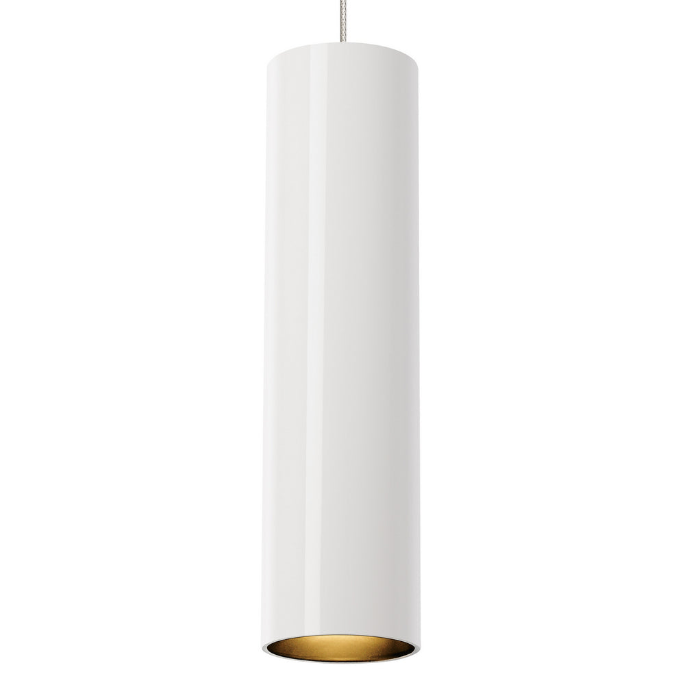 Visual Comfort Modern - One Light Pendant - Piper - White/Satin Nickel- Union Lighting Luminaires Decor