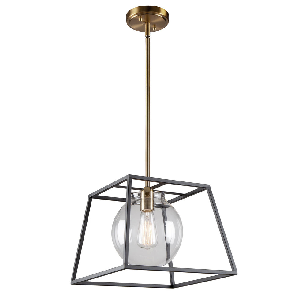 Artcraft Canada - One Light Pendant - Bridgetown - Black & Harvest Brass- Union Lighting Luminaires Decor