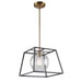 Artcraft Canada - One Light Pendant - Bridgetown - Black & Harvest Brass- Union Lighting Luminaires Decor