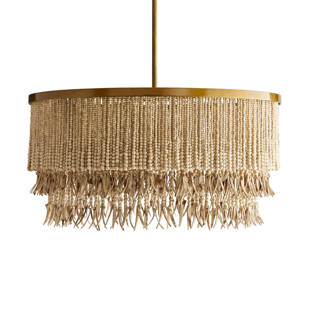 Arteriors - Three Light Chandelier - Baja - Natural- Union Lighting Luminaires Decor