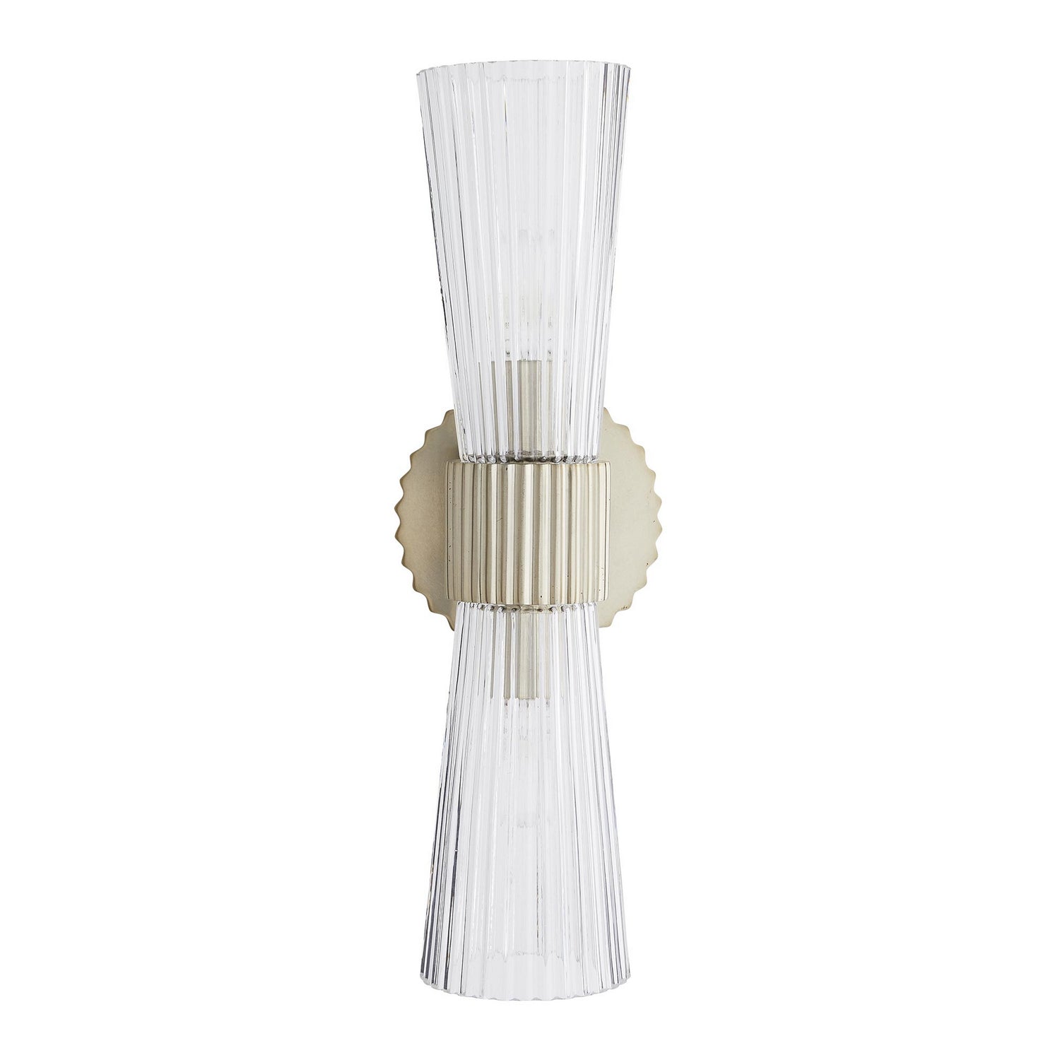 Arteriors - Two Light Wall Sconce - Whittier - Fluted Clear- Union Lighting Luminaires Decor