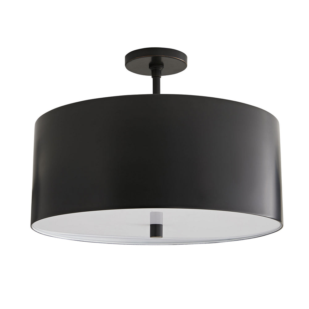 Arteriors - Three Light Semi-Flush Mount - Tarbell - Bronze- Union Lighting Luminaires Decor