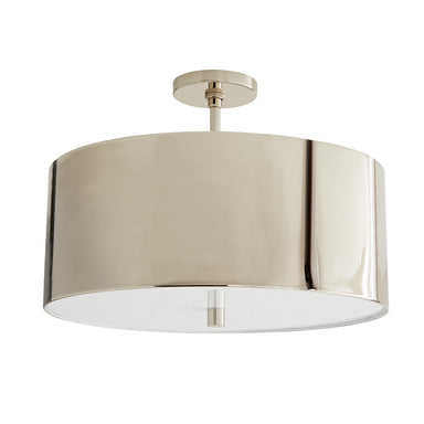 Arteriors - Three Light Semi-Flush Mount - Tarbell - Polished Nickel- Union Lighting Luminaires Decor